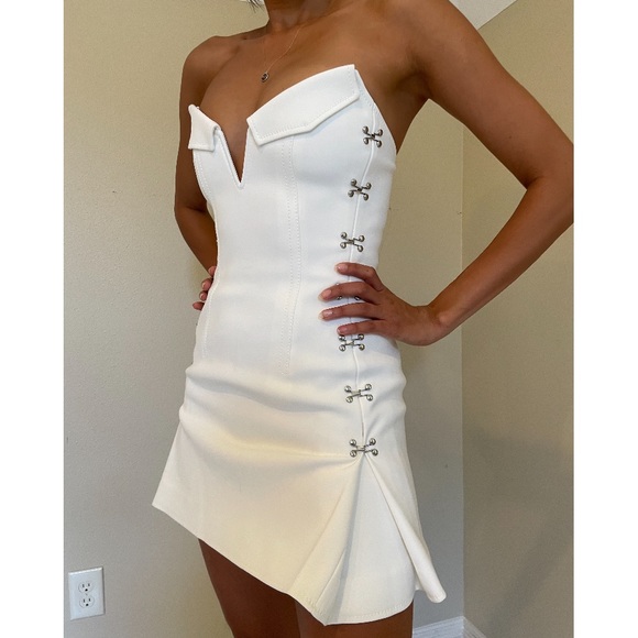 ❌SOLD❌Dion Lee White Sleeveless Accordian Pleat Dress XS - Picture 15 of 15